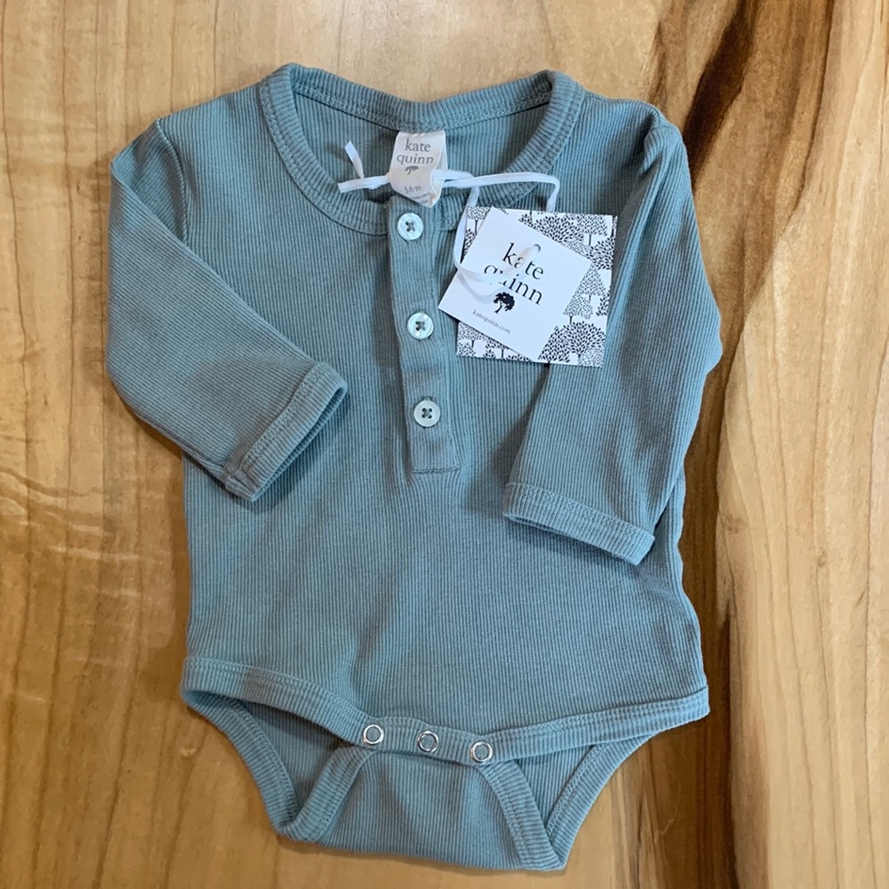 Kate Quinn Long Sleeve Henley Bodysuit